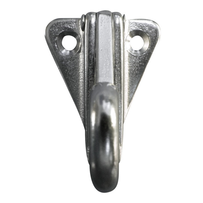A4 Stainless Steel Plate Hook with a Spring Catch, fits up to 10mm Diameter Rope/Cord