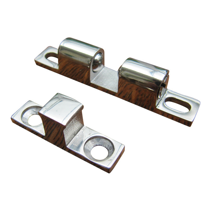 Ball Catch in Polished Stainless Steel for cupboard or door latching
