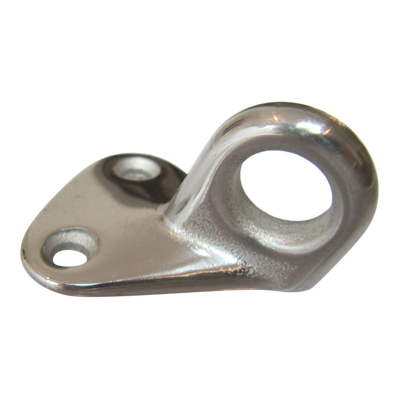 A4 Stainless Steel Eye Loop, with triangle attachment plate, eye is 9.5mm