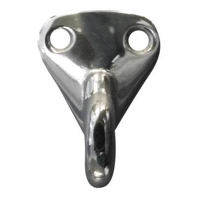 A4 Stainless Steel Eye Loop, with triangle attachment plate, eye is 9.5mm