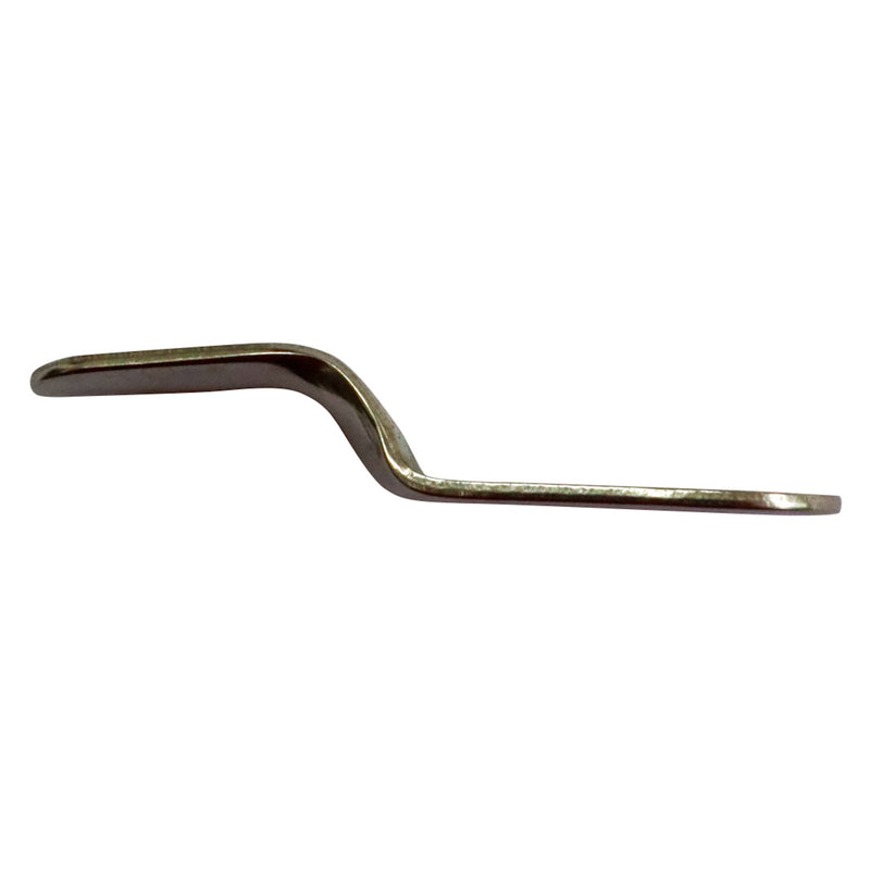 Long Narrow Lacing Hook, A4 Stainless Steel, For Securing Cords / Elastic.