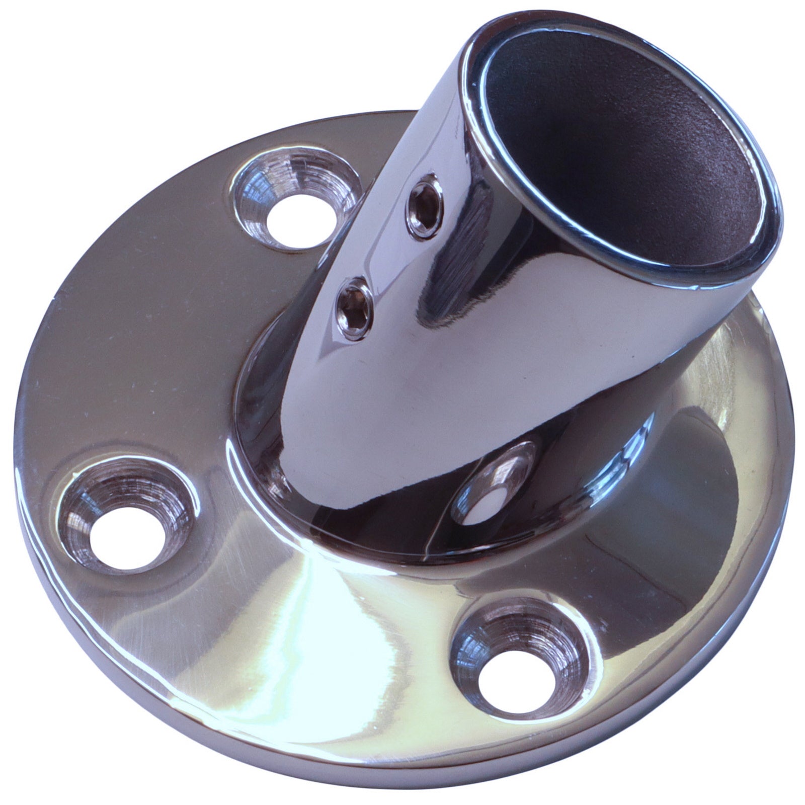 60-Degree Tube Mounting Bracket, Circular Mount, A4 Stainless Steel, F ...