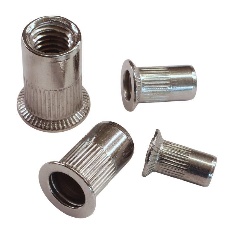 Countersunk Metric Threaded Rivnuts for Permanent Riveting in A4 Stainless Steel
