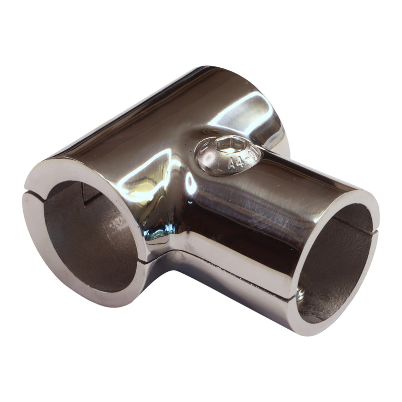 Hinged T-Fitting (Tee Fitting), For Joining 22mm Tubing, A4 Stainless Steel