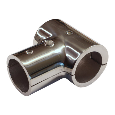 Hinged T-Fitting (Tee Fitting), For Joining 22mm Tubing, A4 Stainless Steel