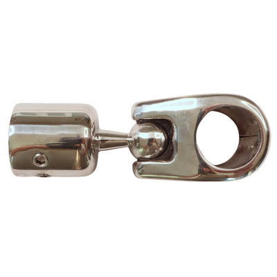 Tube Cap with Ball-Joint, A4 Stainless Steel, Fits 22mm Tubing for Canopy / Awning / handrail Frameworks