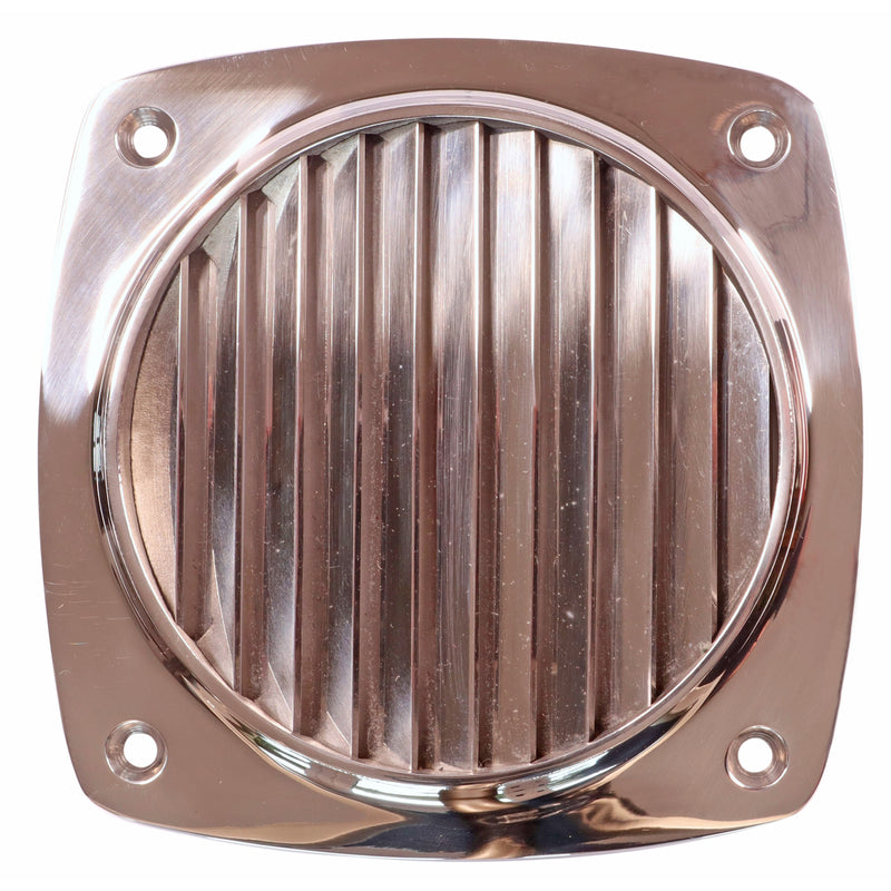 Square Slotted Vent, Cast in A4 Stainless Steel, Available in 97mm or 129mm