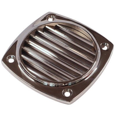 Square Slotted Vent, Cast in A4 Stainless Steel, Available in 97mm or 129mm