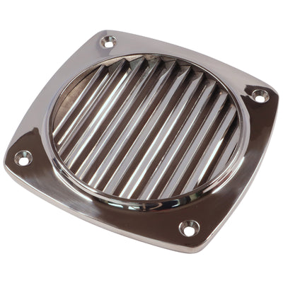 Square Slotted Vent, Cast in A4 Stainless Steel, Available in 97mm or 129mm