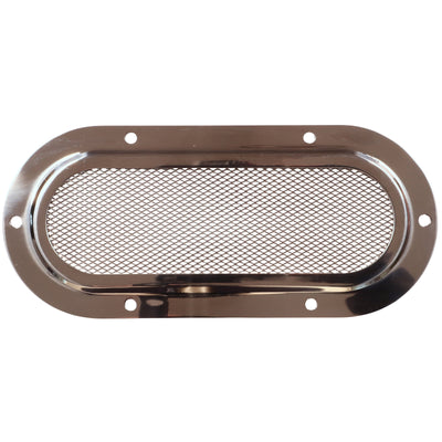 Oval Mesh Ventilation Grid/Panel, A4 Stainless Steel