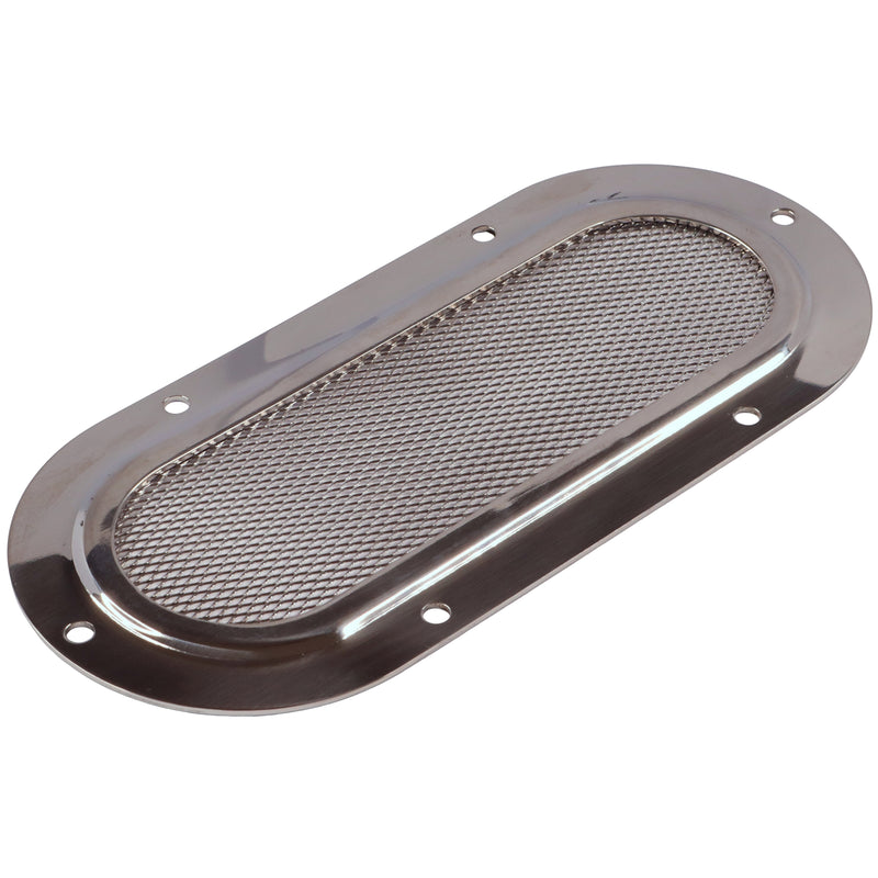 Oval Mesh Ventilation Grid/Panel, A4 Stainless Steel