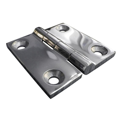 316 Stainless Steel Square Hinge 50x50mm Solid 316 Stainless