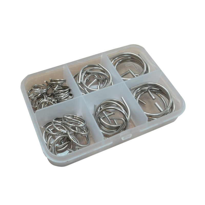 Selection Box of  Split Ring Pins in A4 Stainless Steel
