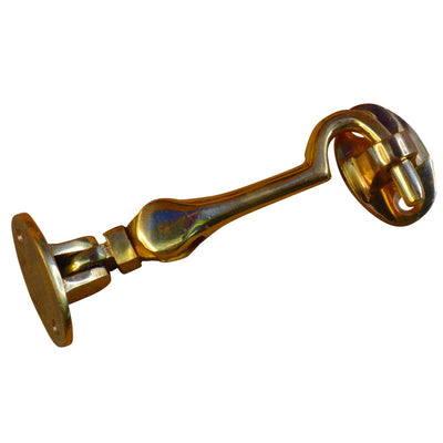 Solid Brass Hook and Eye Catch / To Keep Doors Or Shutters Firmly Open