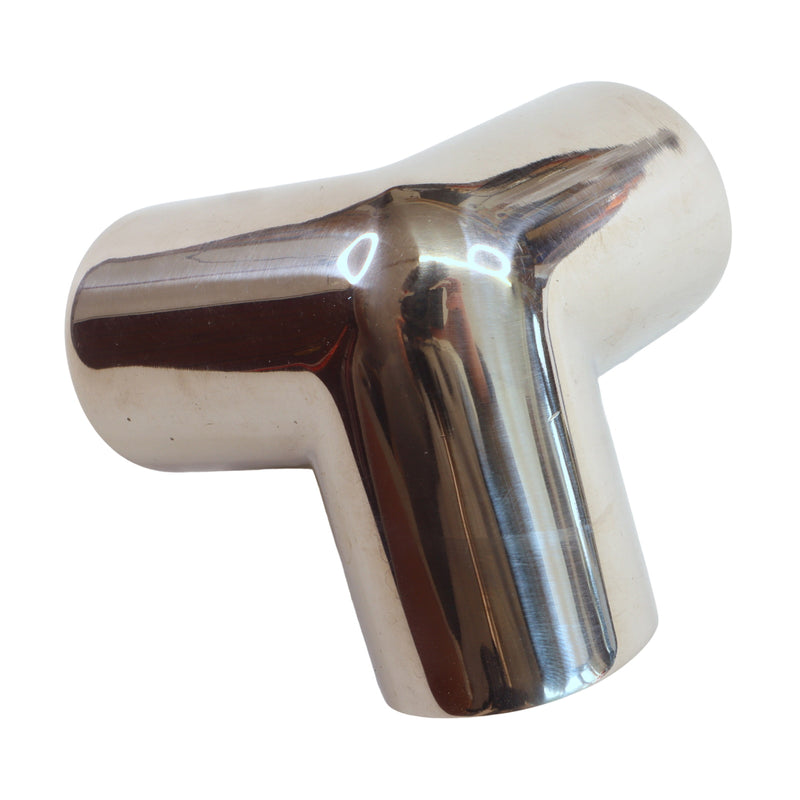 Tubular 90-Degree Corner A4 Stainless Steel Fitting, for Joining 22mm Stainless Steel Tubing