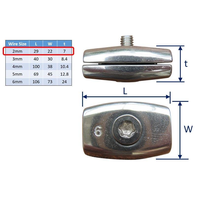 Threaded Wire Rope Clamp Types Contoured Stainless Steel Wire Rope Clamp Stainless Wire ...