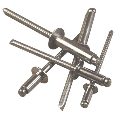 Dome Head Rivet In A4 Stainless Steel Non-Rusting Exterior 