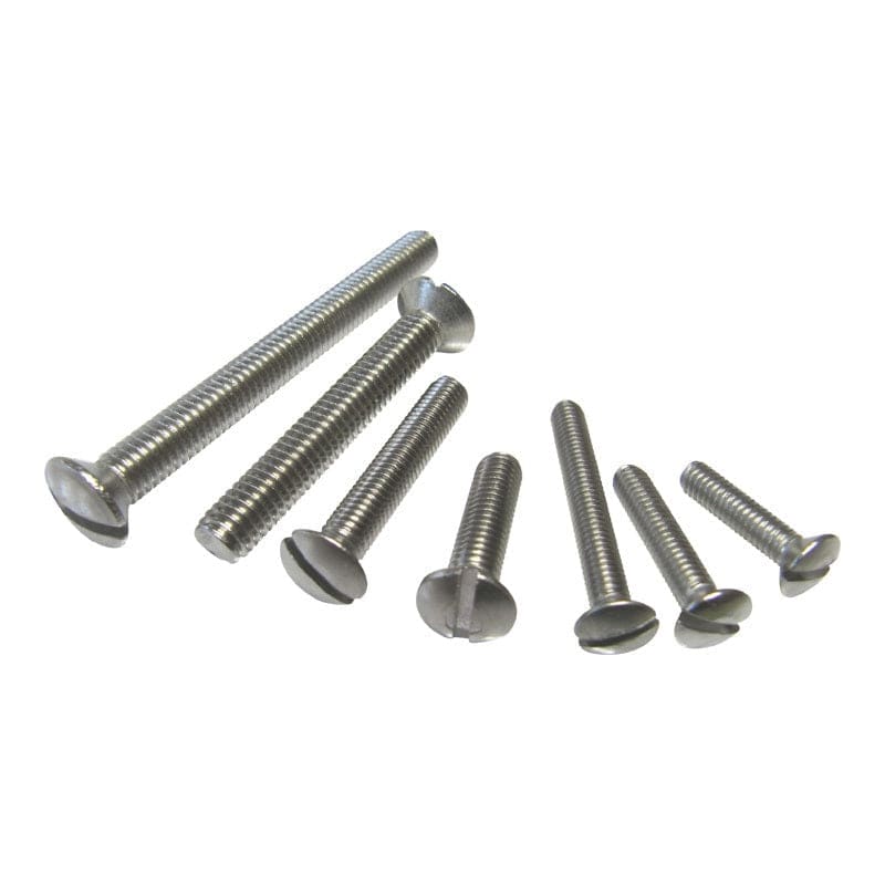 M4 Raised Slot Contersunk Head Set-Screws In 316 Stainless 