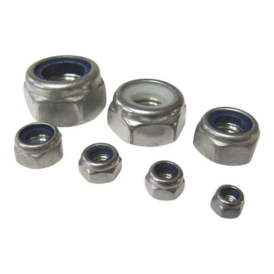 Stainless Steel Metric Locking Nut A4 Stainless Nyloc 