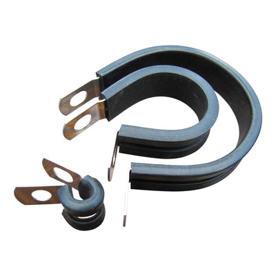 Stainless Steel P-Clip / Pipe Clips With Rubber Sheaf For 