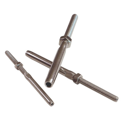 Stainless Steel Right Hand Threaded Stud Swage Ends For 