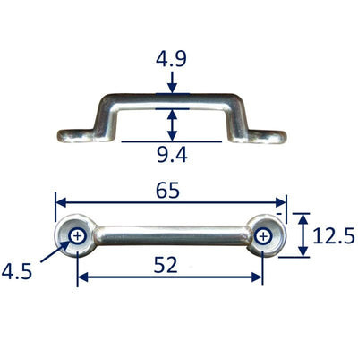 Strap-End Anchorage Points Made From 316 Stainless Steel 