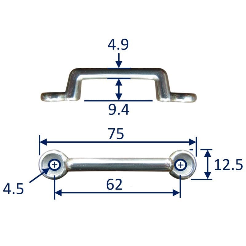 Strap-End Anchorage Points Made From 316 Stainless Steel 